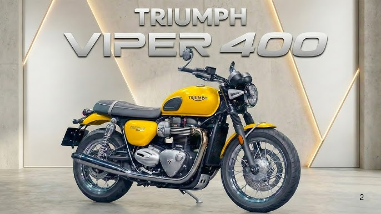 Triumph Viper 400 2025 is launched with aggressive streetfighter design, refined 400cc engine, TFT display, riding modes, ABS & traction control.